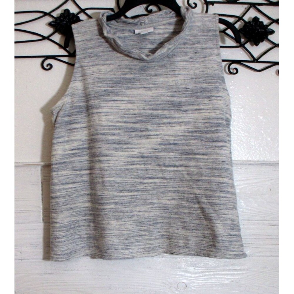 J Jill Knit Women's Top Size M Gray Sleeveless Round Neck